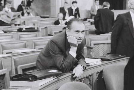 Grósz Károly a Parlamentben 1988-ban