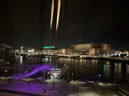A téli Stockholm a karácsonyra és a Nobel-hétre készül. Fotó: Sahin-Tóth István