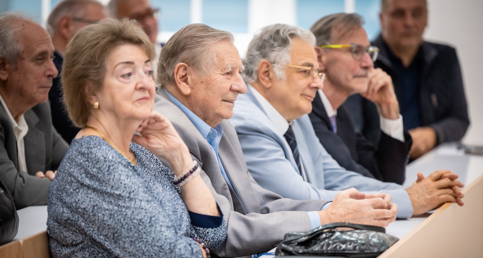 Ottlecz Anna, Lonovics János, Jancsó Gábor és Szabó Gyula professzorok az emlékülésen.