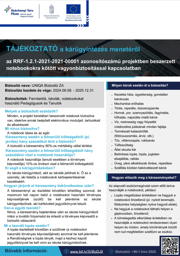 Biztosítási eljárás hivatalos tájékoztató Biztosítási eljárás hivatalos tájékoztató