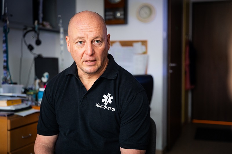 Dr. Pető Zoltán, az SZTE Sürgősségi Betegellátó Önálló Osztály osztályvezető orvosa