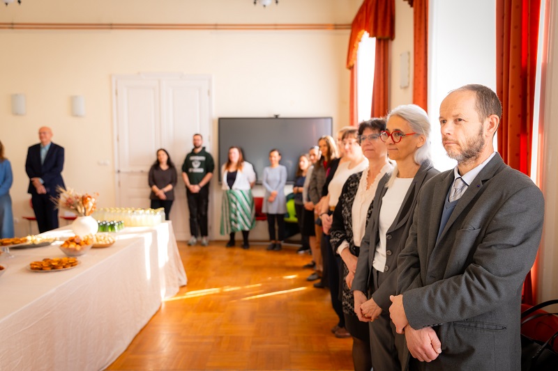 Az SZTE BTK Francia Tanszék és a szegedi frankofón műhelyek képviselői az ünnepségen