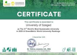 GreenMetric_Certificate_SZTE_2025