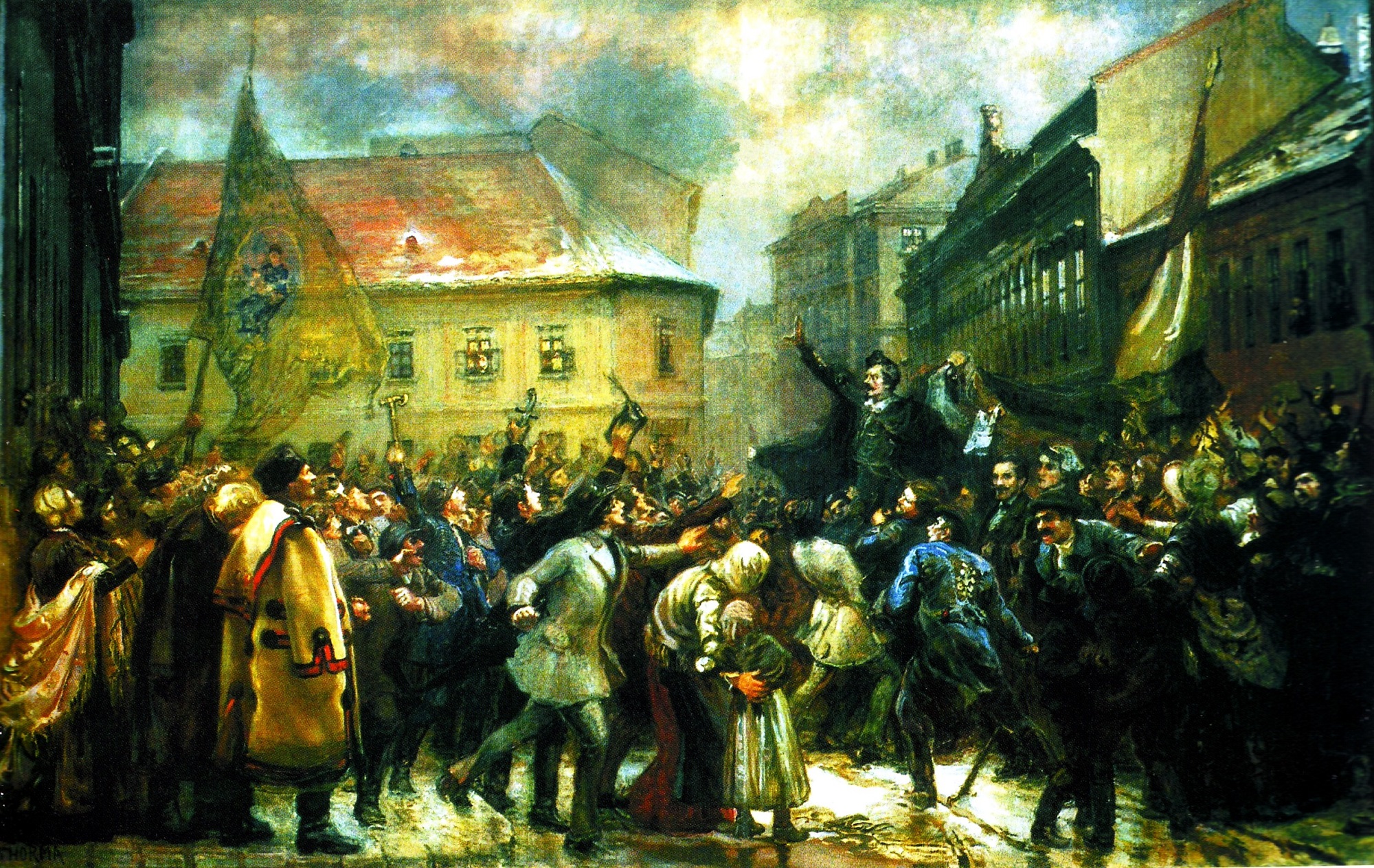 Thorma János Talpra magyar! című festménye (Thorma János Múzeum, Kiskunhalas)